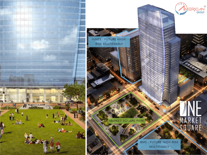 Đầu Tư EB-5 TTTM One Market Square One Market Square nằm gần công viên Market Square