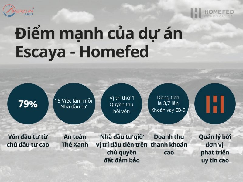 Các điểm mạnh của dự án EB-5 Escaya