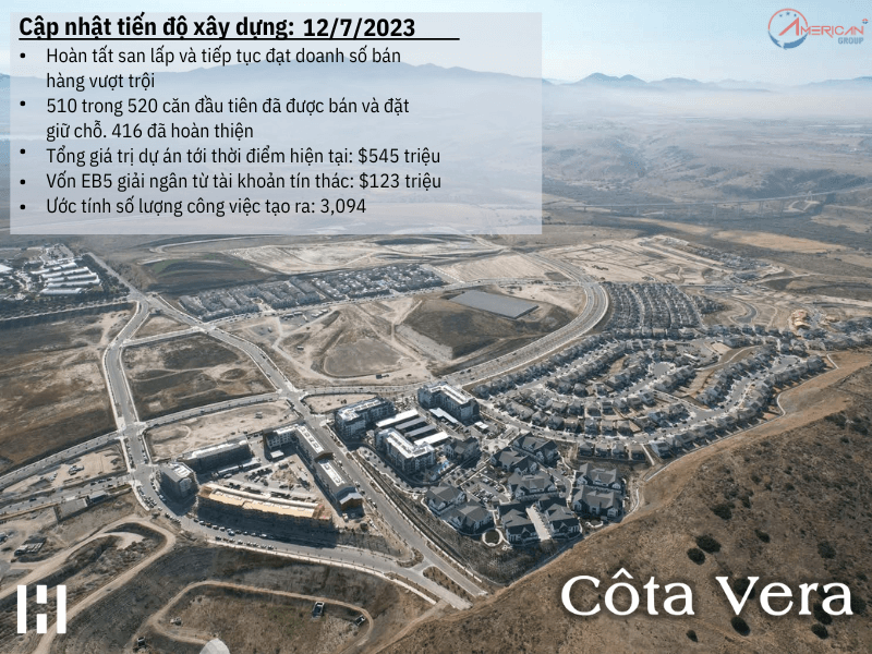Cập Nhật Dự Án EB-5 Cota Vera Tháng 07/2023 Cập nhật dự án Cota Vera tháng 07/2023