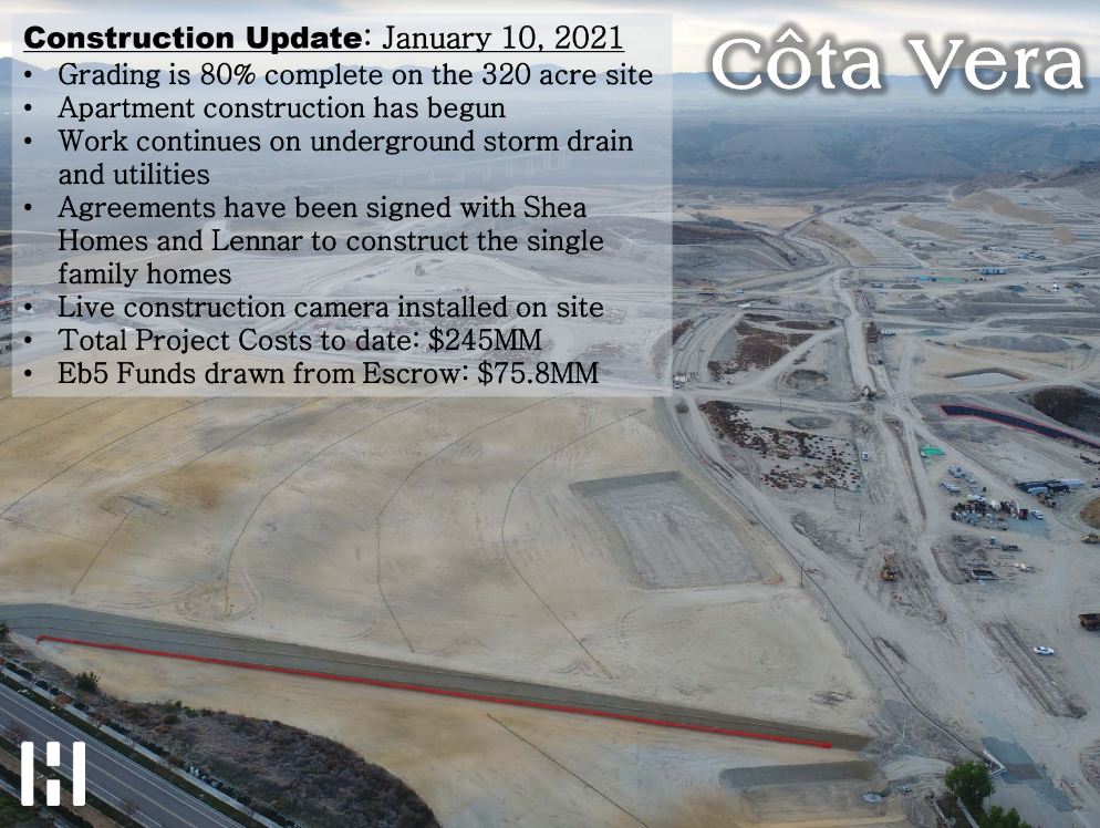 Cập Nhật Dự Án EB-5 Escaya Và Cota Vera Tháng 01/2021 Cập nhật dự án Cota Vera tháng 01/2021