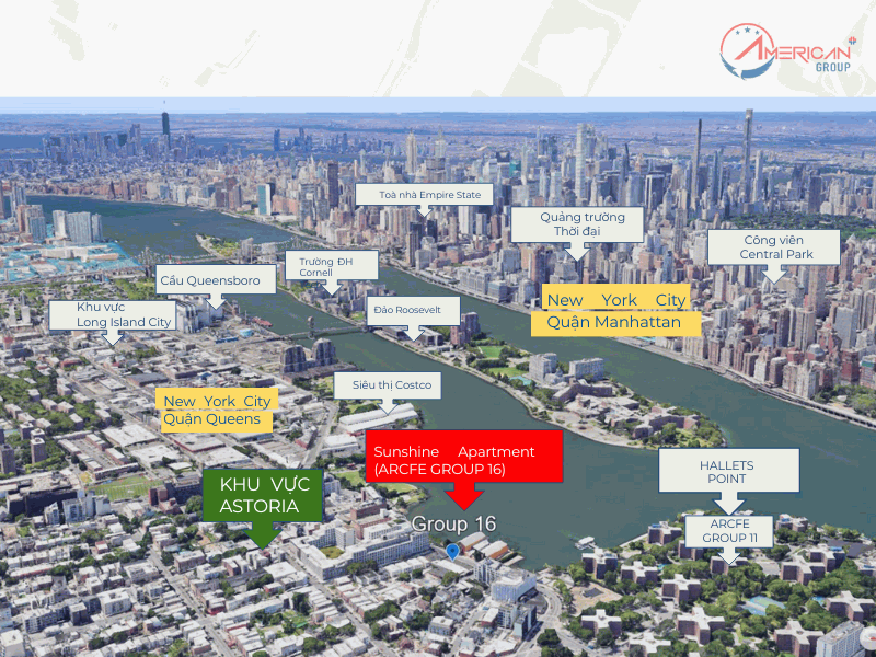 Dự án EB-5: ARCFE Group 16 - SUNSHINE APARTMENT Vị trí đắc địa giàu tiềm năng tại Astoria