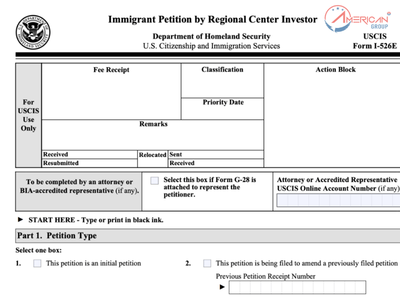 Đầu Tư EB-5: Vai Trò Của Đại Lý Tư Vấn Mẫu đơn I-526E dành cho NĐT lựa chọn chương trình EB-5 thông qua trung tâm vùng