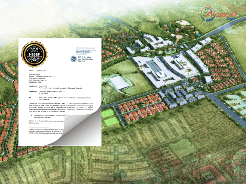 Dự Án EB-5 Cota Vera 1 Nhận Chấp Thuận I-956F Ý nghĩa khi Cota Vera 1 nhận chấp thuận I-956F