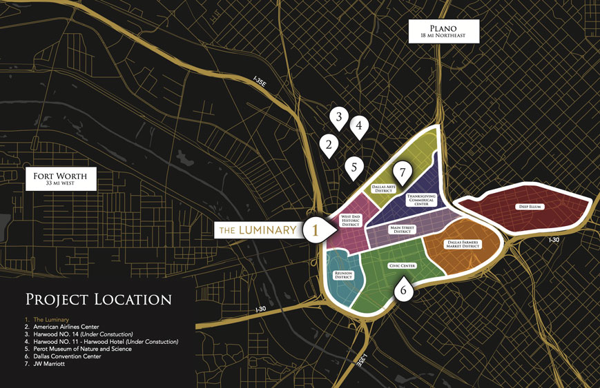 Bản đồ vị trí dự án toà nhà Luminary