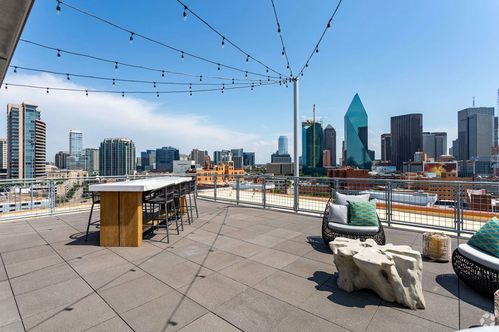 Dự án NHK toà nhà cho thuê Luminary DFW, tầng thượng