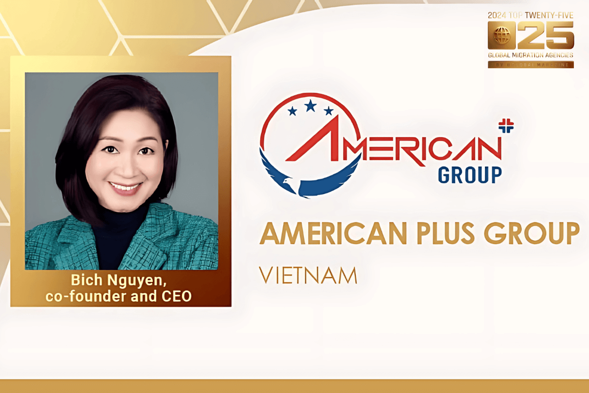 APG Nhận Giải Thưởng Top 25 Đơn Vị Tư Vấn Di Trú Toàn Cầu Năm 2024 Bà Nguyễn Ngọc Bích – Giám đốc Điều hành (CEO) kiêm đồng sáng lập APG nhận giải thưởng Top 25 đơn vị tư vấn di trú toàn cầu năm 2024