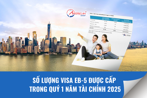 Visa EB-5 được cấp trong quý 1 năm tài chính 2025