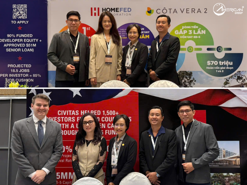 Triển Lãm Đầu Tư EB-5 Và Định Cư Toàn Cầu 2025 Tại Việt Nam American Plus Group (APG) đã kết nối, gặp gỡ và trao đổi thông tin với các đơn vị cùng ngành