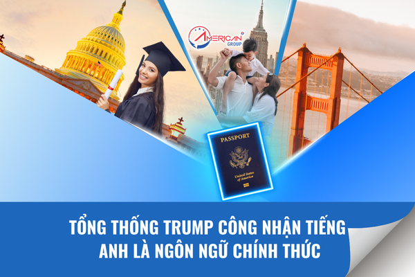 Tổng thống Trump công nhận tiếng anh là ngôn ngữ chính thức