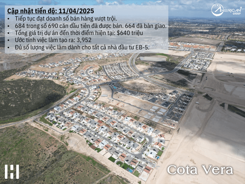 Cập Nhật Dự Án EB-5 Cota Vera 1 Và Cota Vera 2 Tháng 4/2025 Cập nhật dự án EB-5 Cota Vera 1 tháng 4/2025