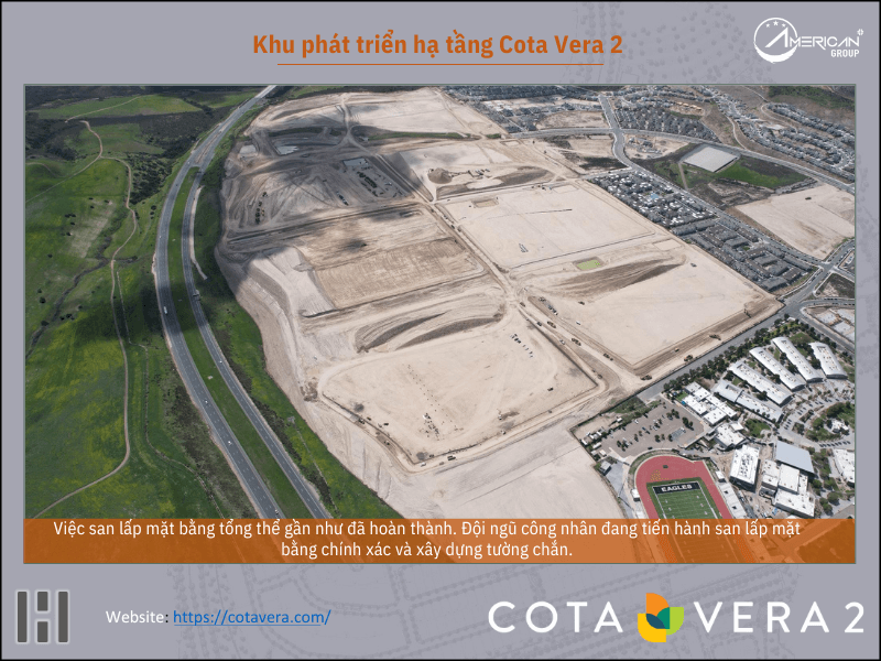 Cập Nhật Dự Án EB-5 Cota Vera 1 Và Cota Vera 2 Tháng 4/2025 Công tác san lấp mặt bằng đang được diễn ra đúng tiến độ
