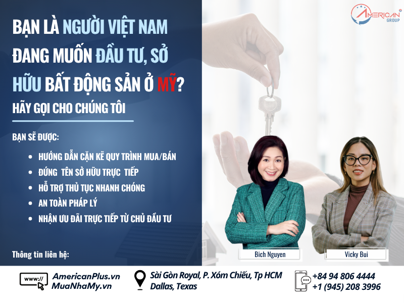 Quy Trình Mua Nhà Cũ Ở Mỹ Và Những Lưu Ý Cho Người Việt Đón đầu cơ hội đầu tư bất động sản Mỹ cùng American Plus Group