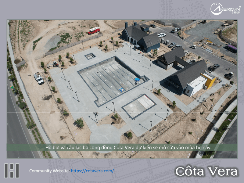 Cập Nhật Dự Án EB-5 Cota Vera 1 Và Cota Vera 2 Tháng 7/2025 Hồ bơi và câu lạc bộ cộng đồng đang được hoàn thiện - Dự án EB-5 Cota Vera 1 tháng 7/2025