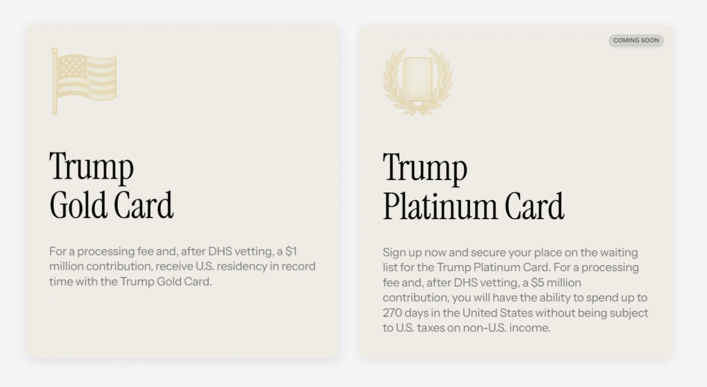 Tổng Thống Trump Ra Mắt Thẻ Vàng Trị Giá 1 Triệu USD Thẻ Bạch Kim và Thẻ Doanh Nghiệp với những đặc quyền riêng