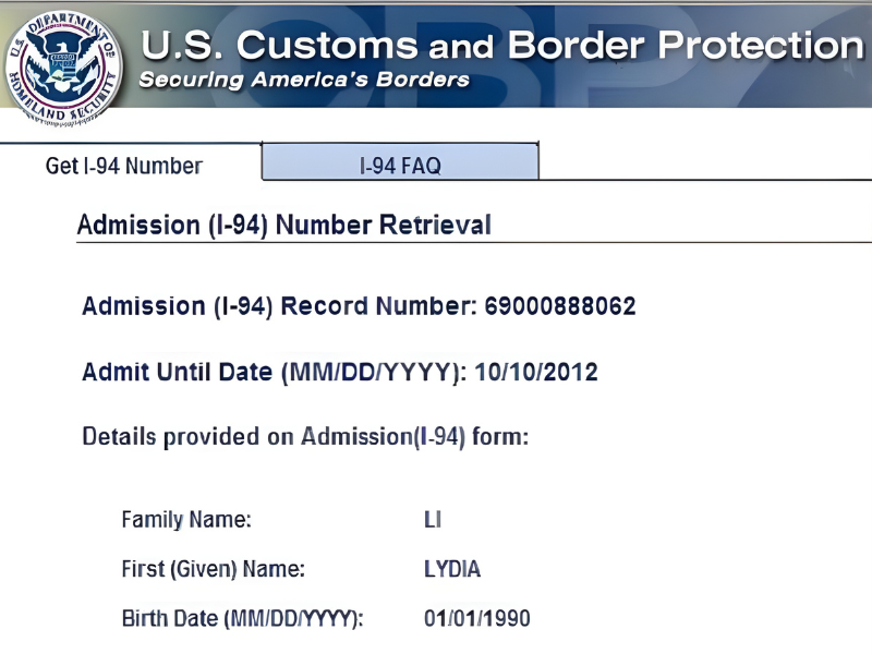 Mỹ Áp Dụng Mức Phí Mới Cho Mẫu I-94 Lên 30 USD Phí I-94 cho nhập cảnh qua biên giới đường bộ tăng lên 30 USD