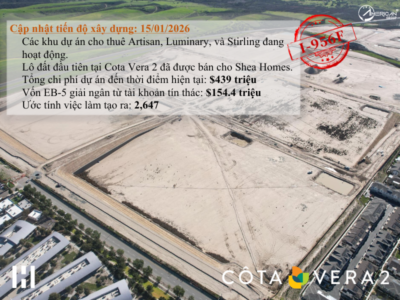 Cập nhật dự án Cota Vera 2 tháng 1/2026