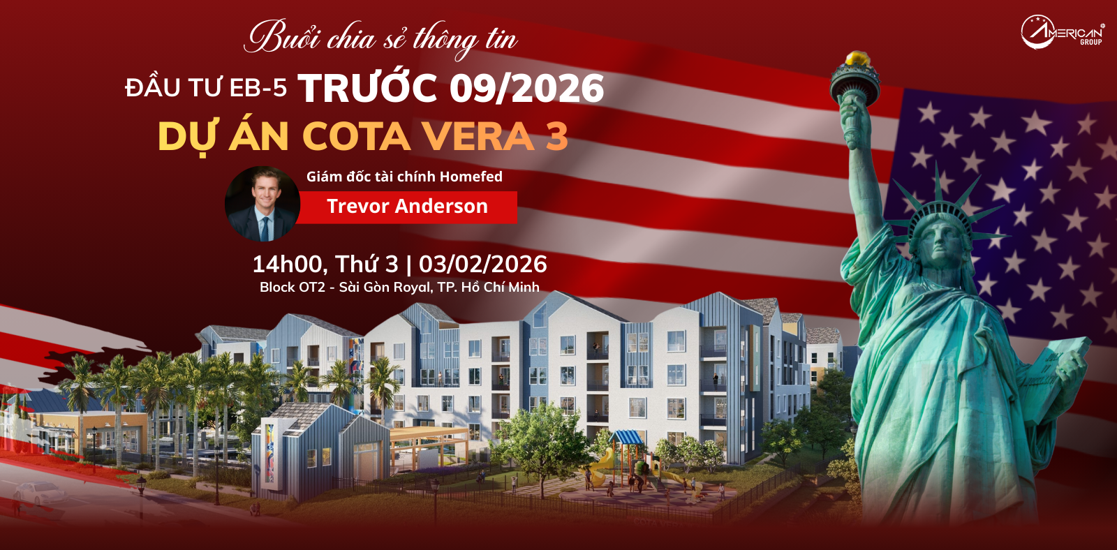 Đầu tư EB-5 trước 9/2026 - Dự án Cota Vera 3