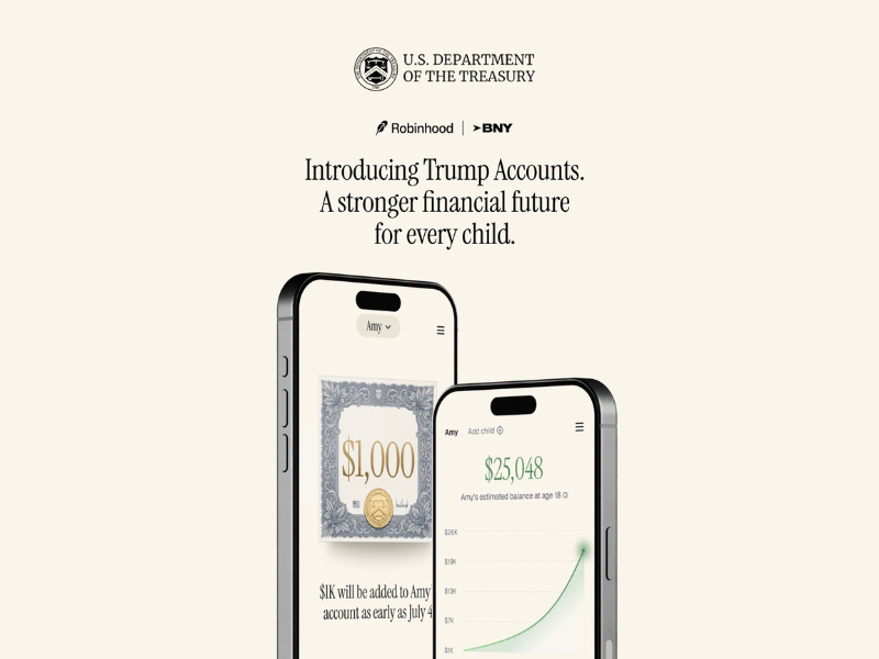 Mỹ ra mắt ứng dụng Trump Accounts