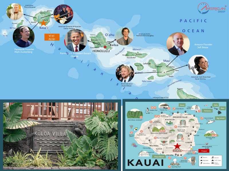 Dự Án EB-5 Hawaii Koloa Village 2 Vị trí dự án Hawaii Koloa Village 2